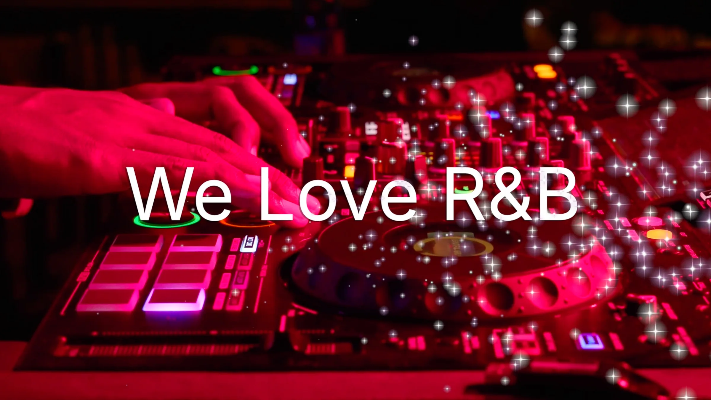 DJ spinning at the We Love R&B night